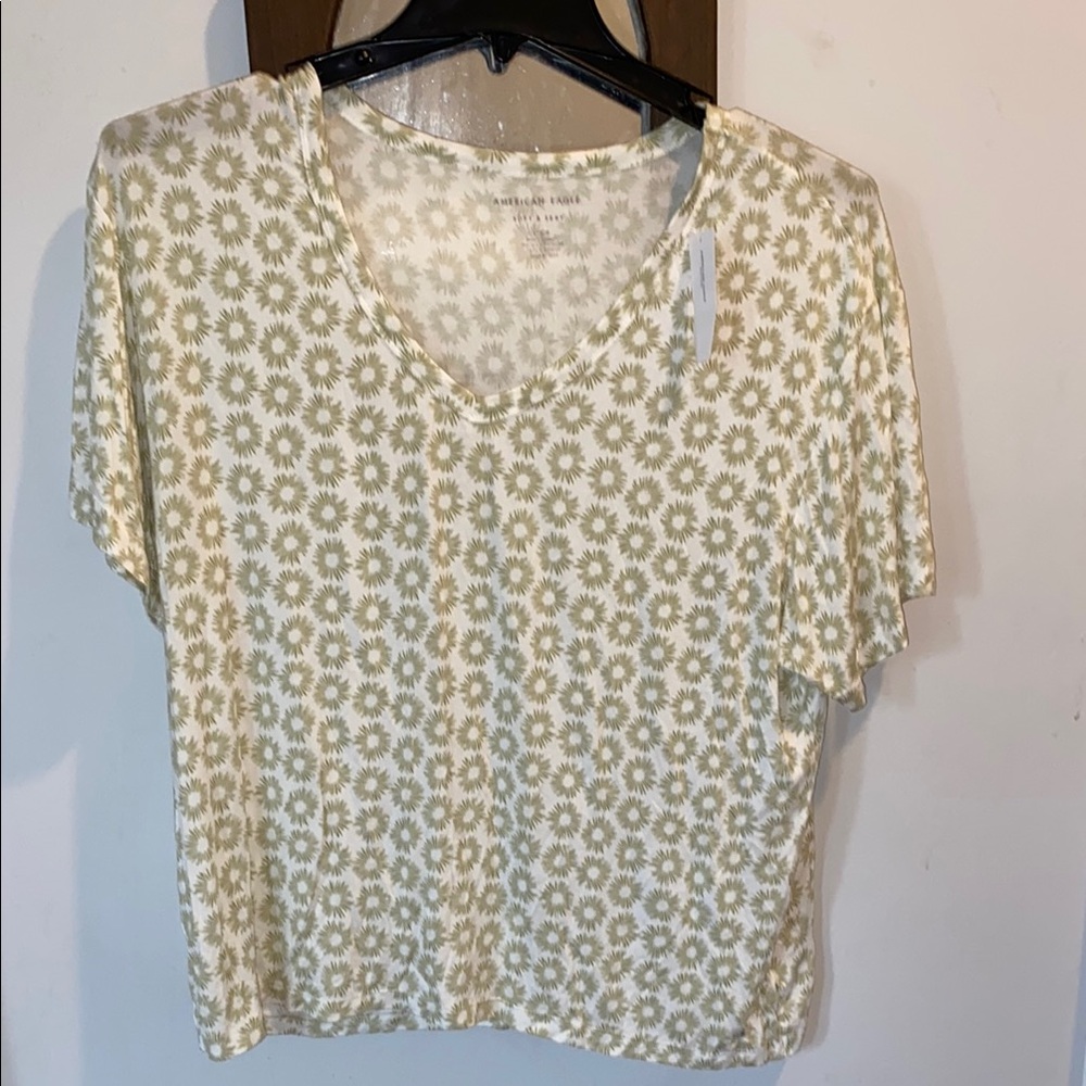 Floral Print V-Neck Top